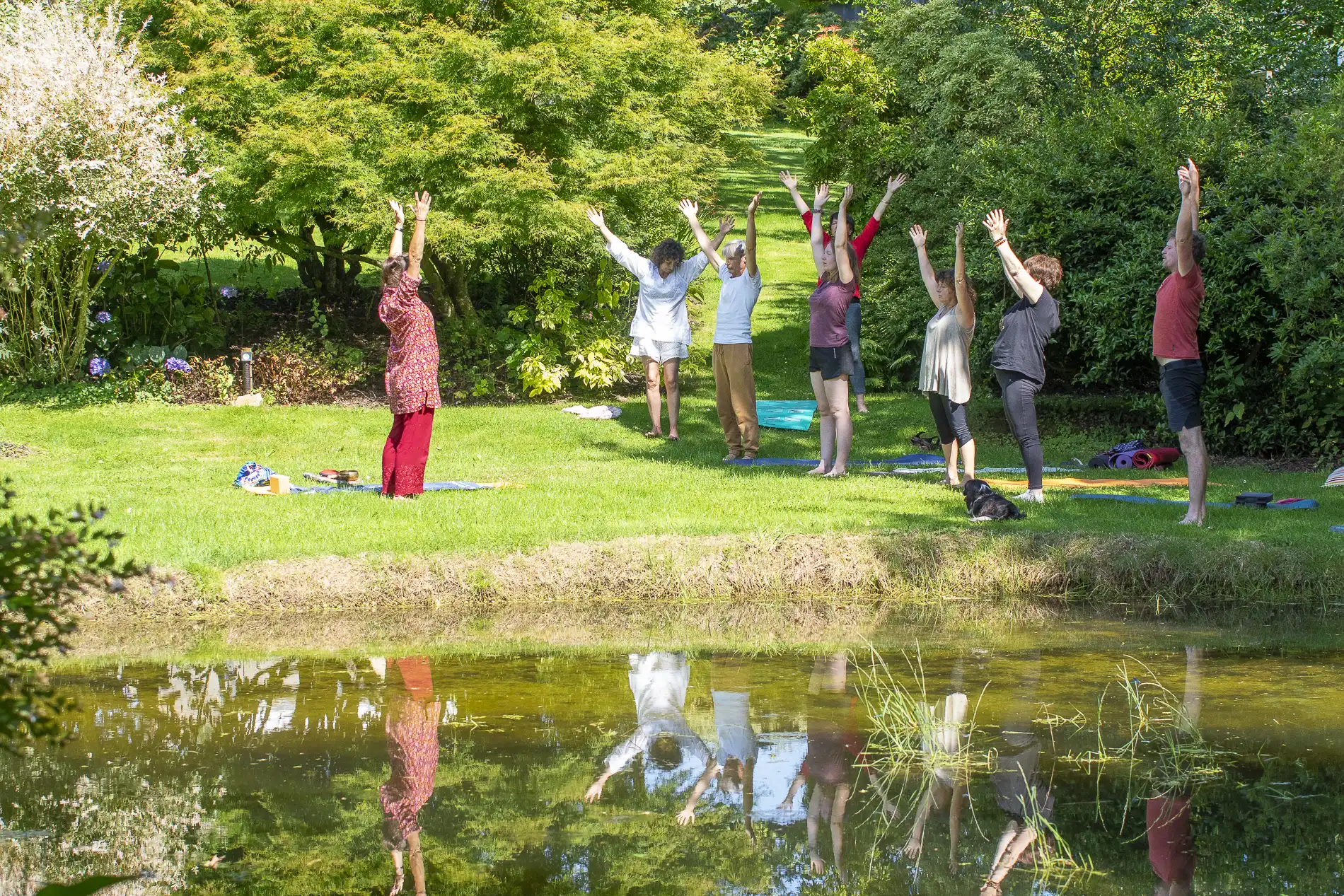 Journée Bien-être, Yoga dans le jardin