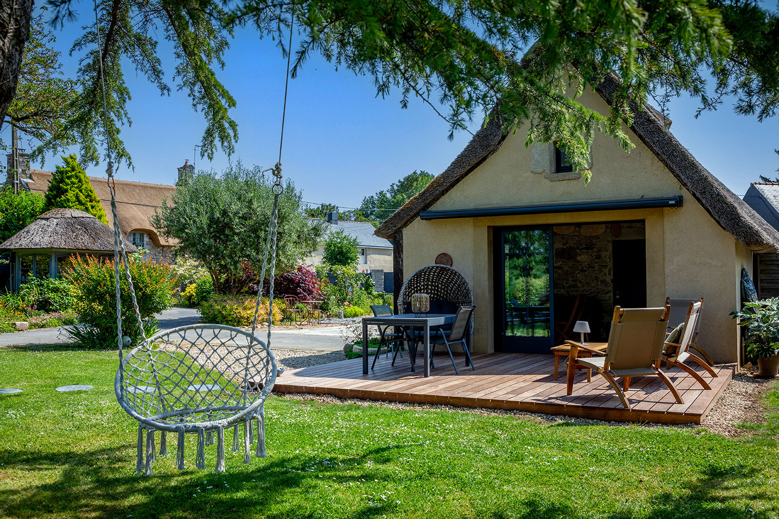 Vue extérieure de la terrasse