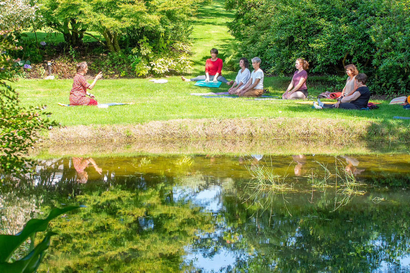 Journée Bien-être, méditation dans le jardin